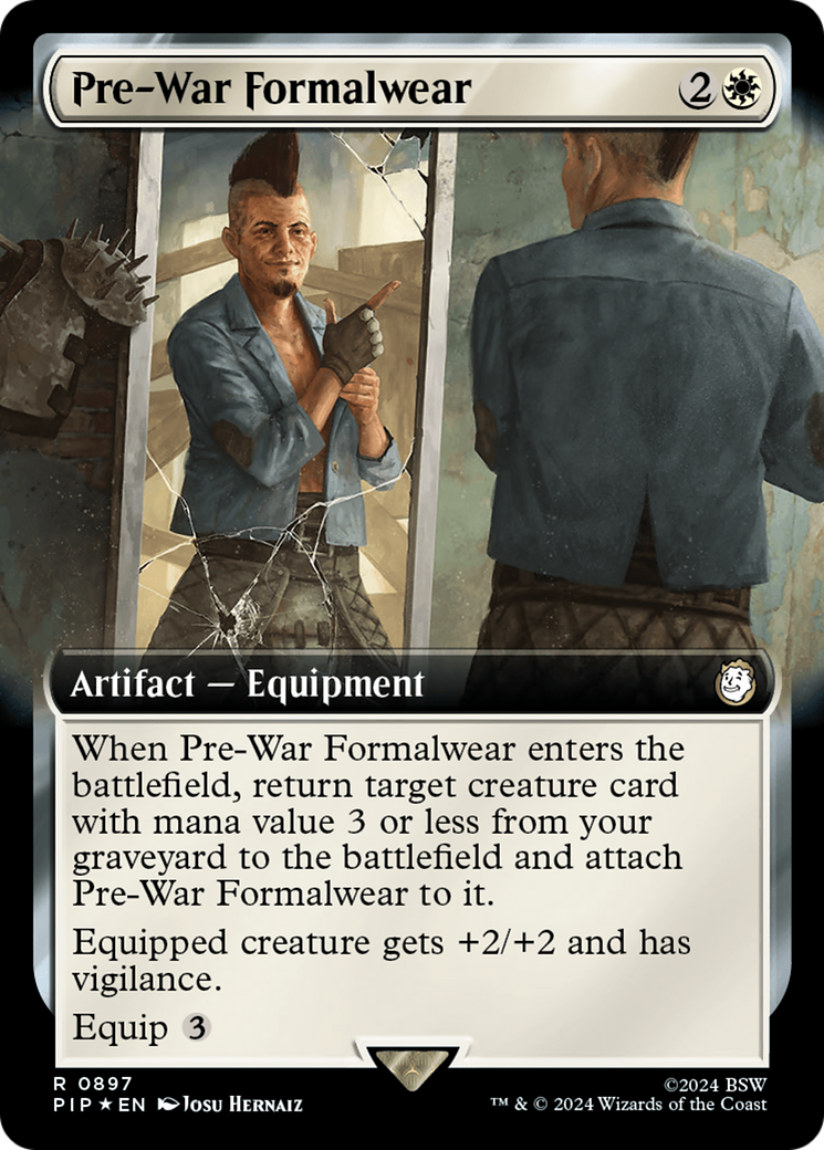 Pre-War Formalwear (Extended Art) (Surge Foil) [Fallout] | Black Swamp Games