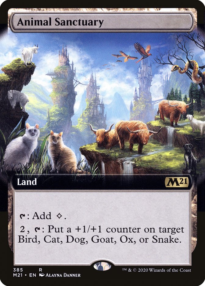 Animal Sanctuary (Extended Art) [Core Set 2021] | Black Swamp Games