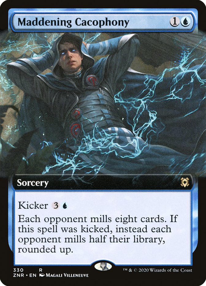 Maddening Cacophony (Extended Art) [Zendikar Rising] | Black Swamp Games