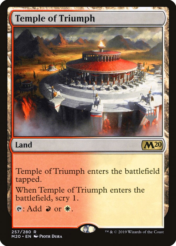 Temple of Triumph (Promo Pack) [Core Set 2020 Promos] | Black Swamp Games