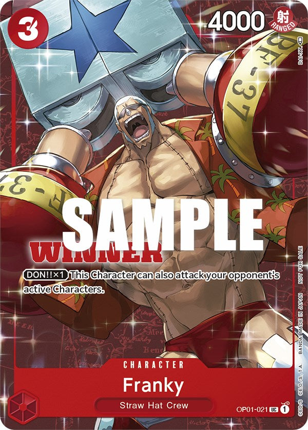 Franky (Tournament Pack Vol. 2) [Winner] [One Piece Promotion Cards] | Black Swamp Games