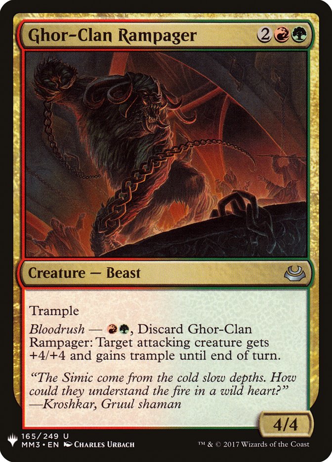 Ghor-Clan Rampager [Mystery Booster] | Black Swamp Games