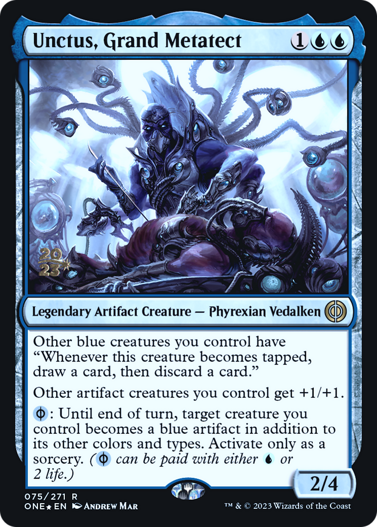 Unctus, Grand Metatect [Phyrexia: All Will Be One Prerelease Promos] | Black Swamp Games