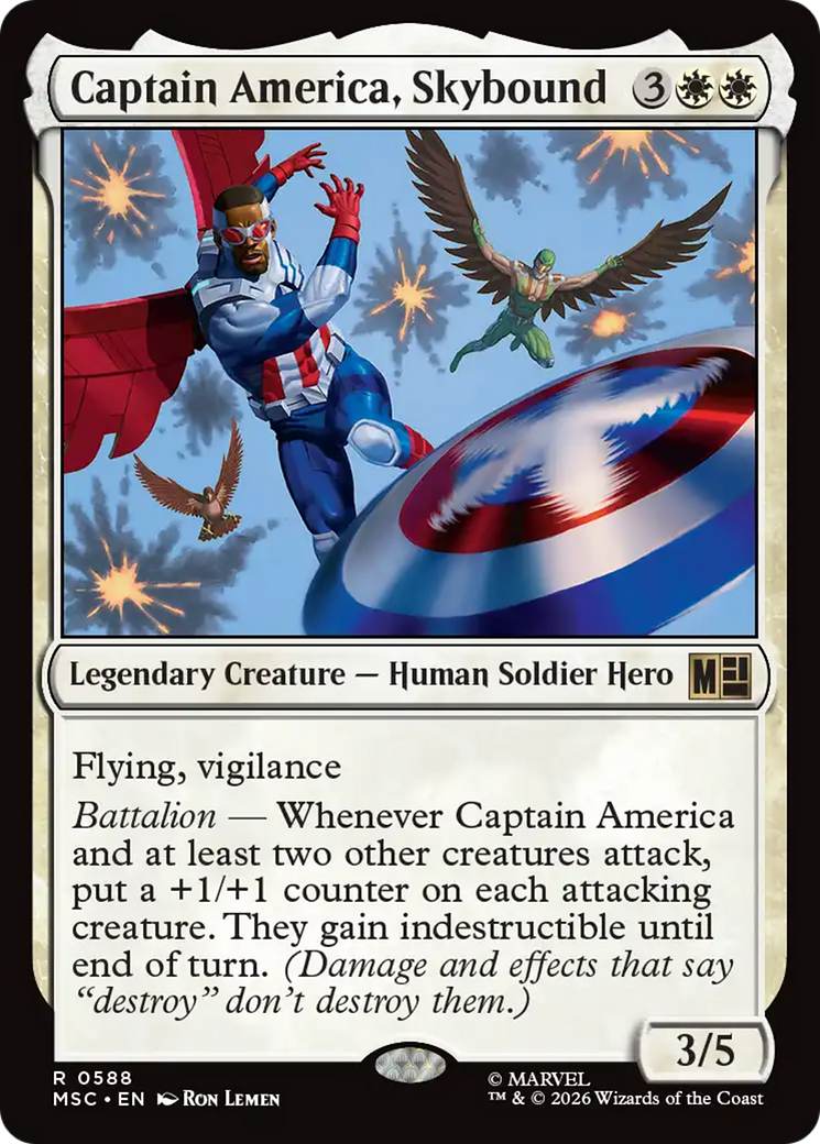 Captain America, Skybound [Marvel Super Heroes Commander] | Black Swamp Games