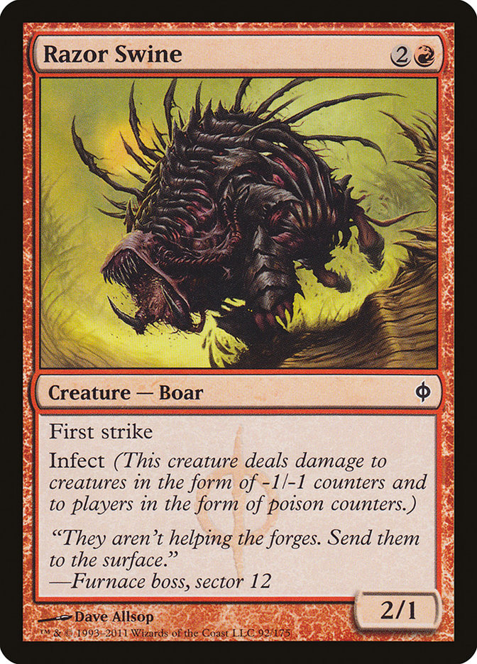 Razor Swine [New Phyrexia] | Black Swamp Games