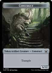 Phyrexian Golem // Construct Double-Sided Token [March of the Machine Commander Tokens] | Black Swamp Games