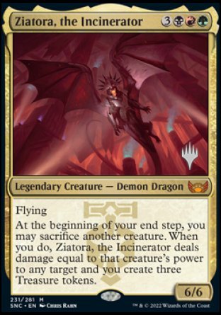 Ziatora, the Incinerator (Promo Pack) [Streets of New Capenna Promos] | Black Swamp Games