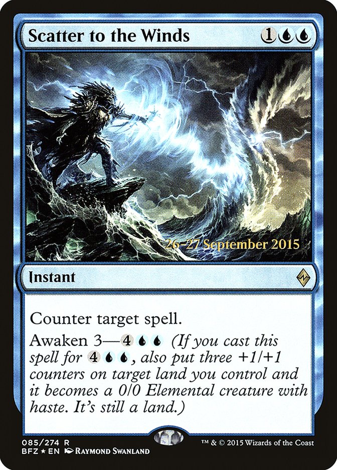 Scatter to the Winds [Battle for Zendikar Prerelease Promos] | Black Swamp Games