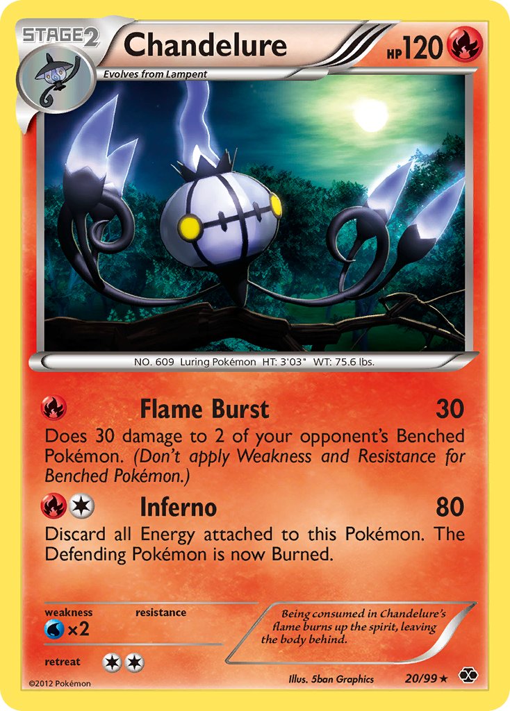 Chandelure (20/99) (Theme Deck Exclusive) [Black & White: Next Destinies] | Black Swamp Games