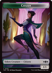 Eldrazi // Citizen Double-Sided Token [Tarkir: Dragonstorm Commander Tokens] | Black Swamp Games
