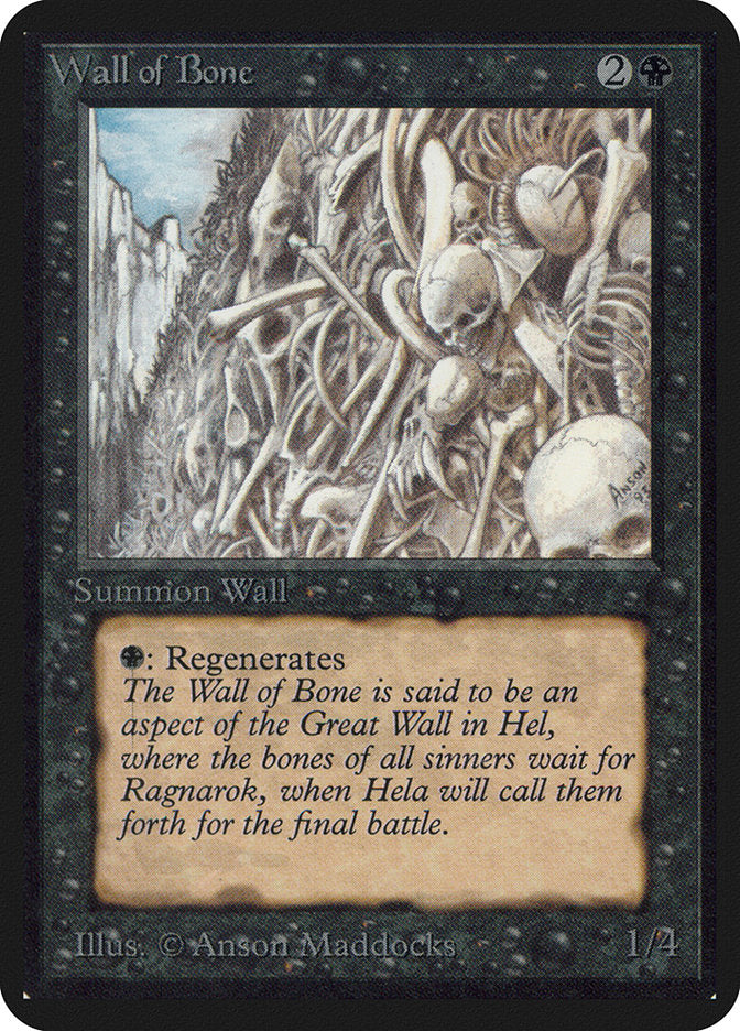 Wall of Bone [Alpha Edition] | Black Swamp Games