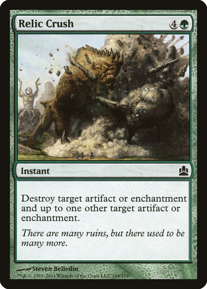 Relic Crush [Commander 2011] | Black Swamp Games
