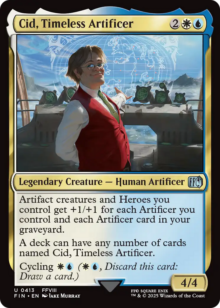 Cid, Timeless Artificer (0413) [FINAL FANTASY] | Black Swamp Games
