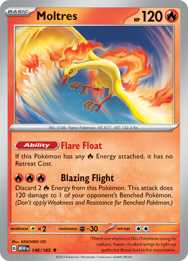 Moltres (146/165) [Scarlet & Violet: 151] | Black Swamp Games