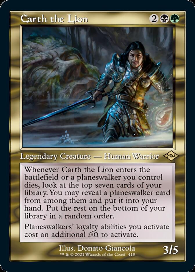 Carth the Lion (Retro) [Modern Horizons 2] | Black Swamp Games