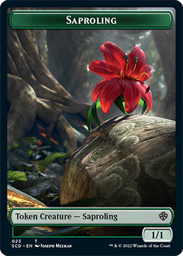 Saproling // Cat Double-Sided Token [Starter Commander Decks] | Black Swamp Games