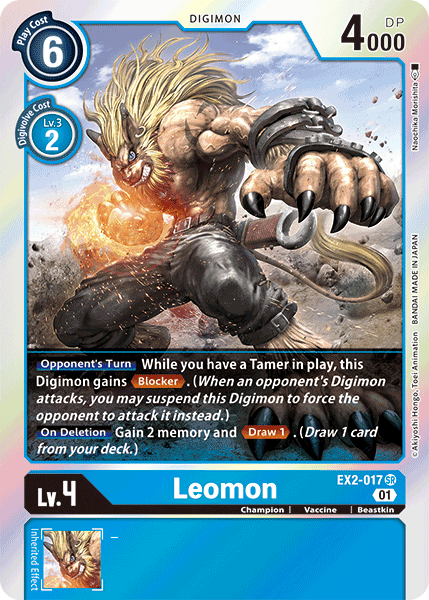 Leomon [EX2-017] [Digital Hazard] | Black Swamp Games