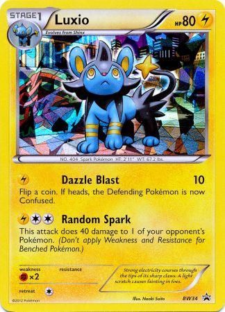 Luxio (BW34) (Cracked Ice Holo) [Black & White: Black Star Promos] | Black Swamp Games