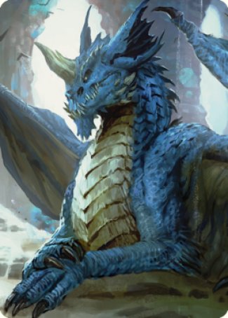 Young Blue Dragon Art Card [Commander Legends: Battle for Baldur's Gate Art Series] | Black Swamp Games