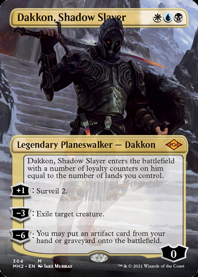 Dakkon, Shadow Slayer (Borderless) [Modern Horizons 2] | Black Swamp Games