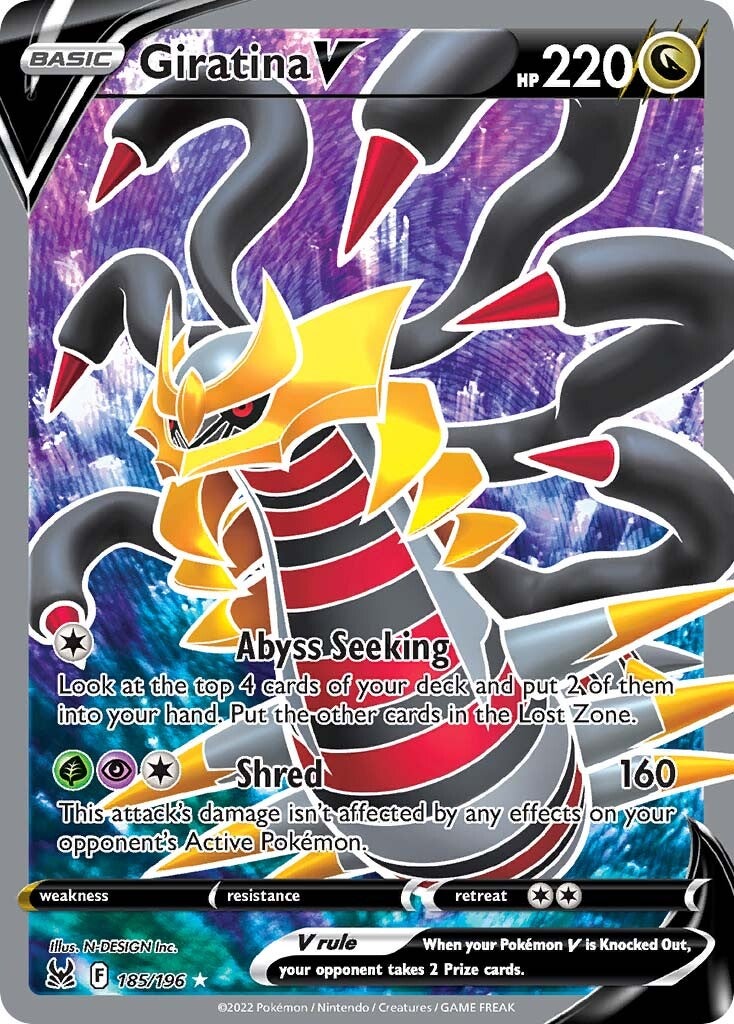 Giratina V (185/196) [Sword & Shield: Lost Origin] | Black Swamp Games