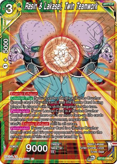 Rasin & Lakasei, Twin Teamwork (BT15-149) [Saiyan Showdown] | Black Swamp Games