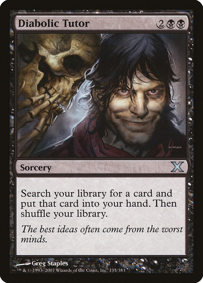 Diabolic Tutor [Tenth Edition] | Black Swamp Games