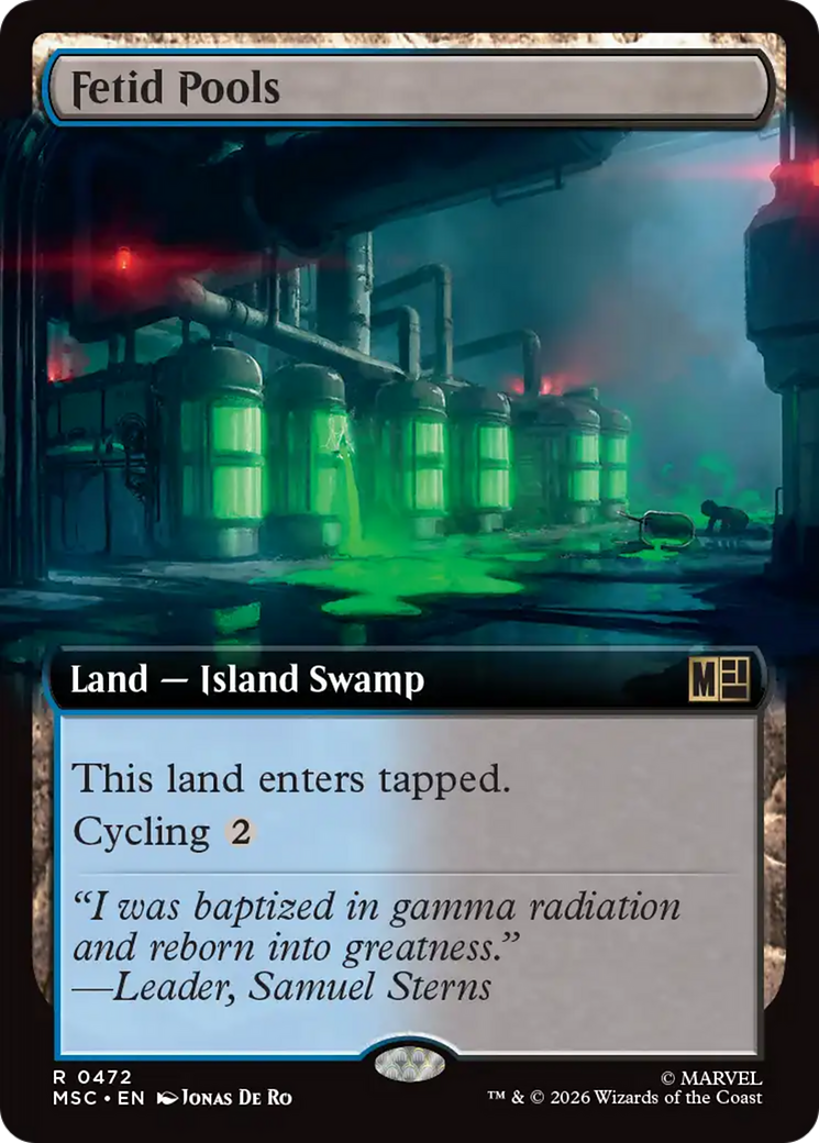 Fetid Pools (Extended Art) [Marvel Super Heroes Commander] | Black Swamp Games