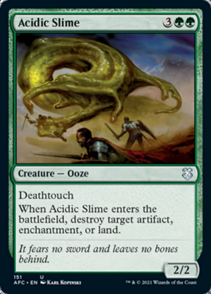 Acidic Slime [Dungeons & Dragons: Adventures in the Forgotten Realms Commander] | Black Swamp Games