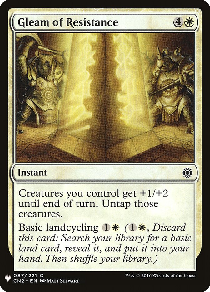 Gleam of Resistance [Mystery Booster] | Black Swamp Games