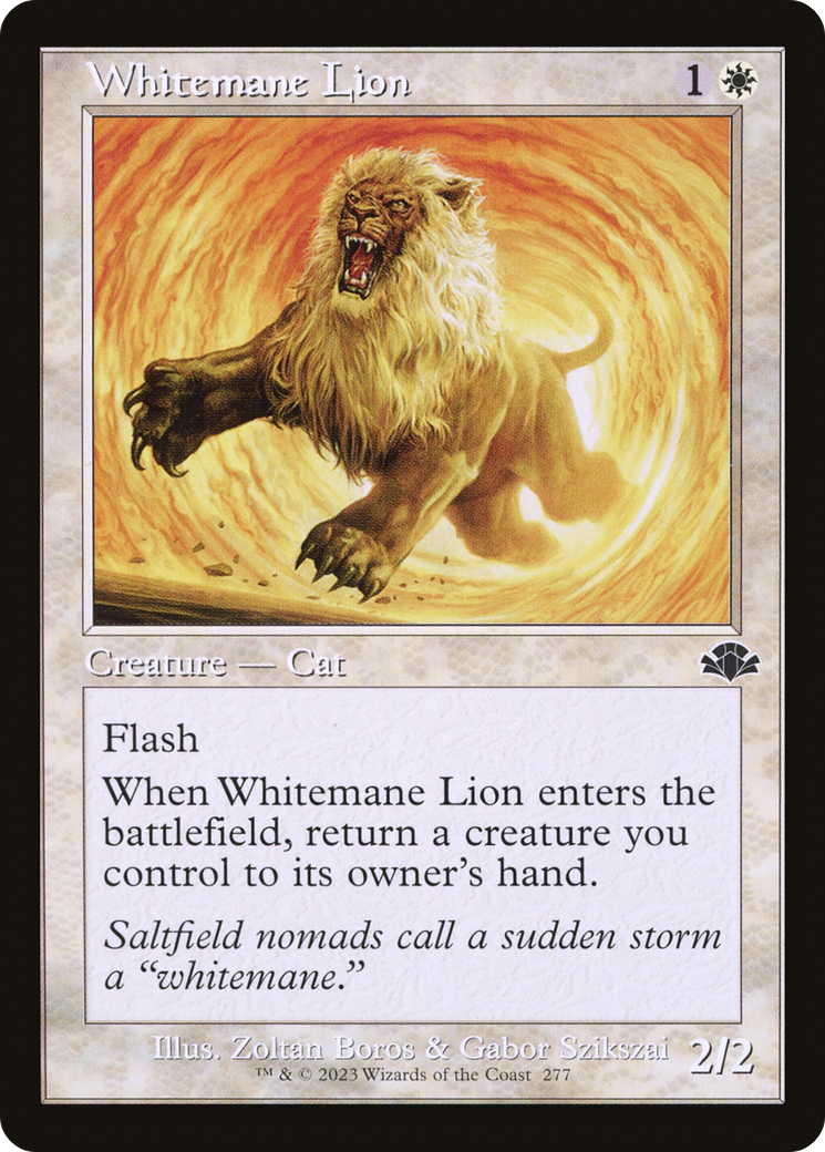 Whitemane Lion (Retro) [Dominaria Remastered] | Black Swamp Games