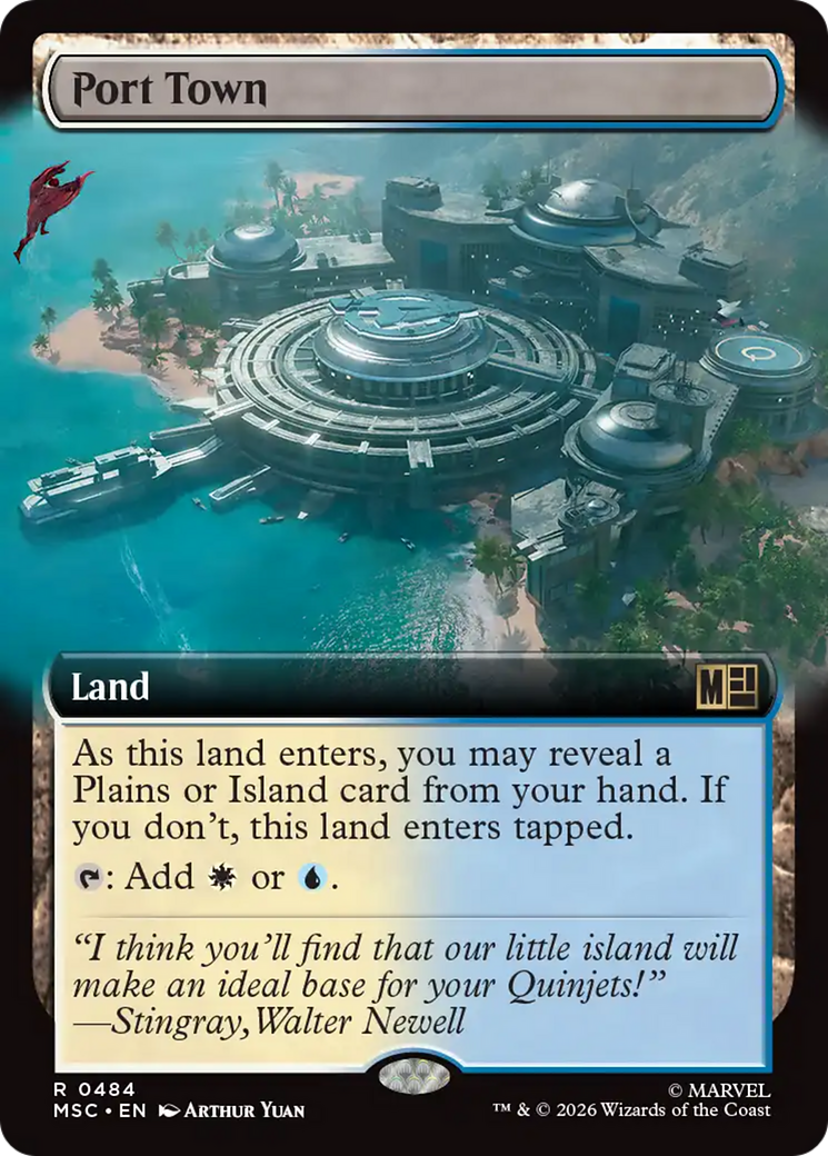 Port Town (Extended Art) [Marvel Super Heroes Commander] | Black Swamp Games