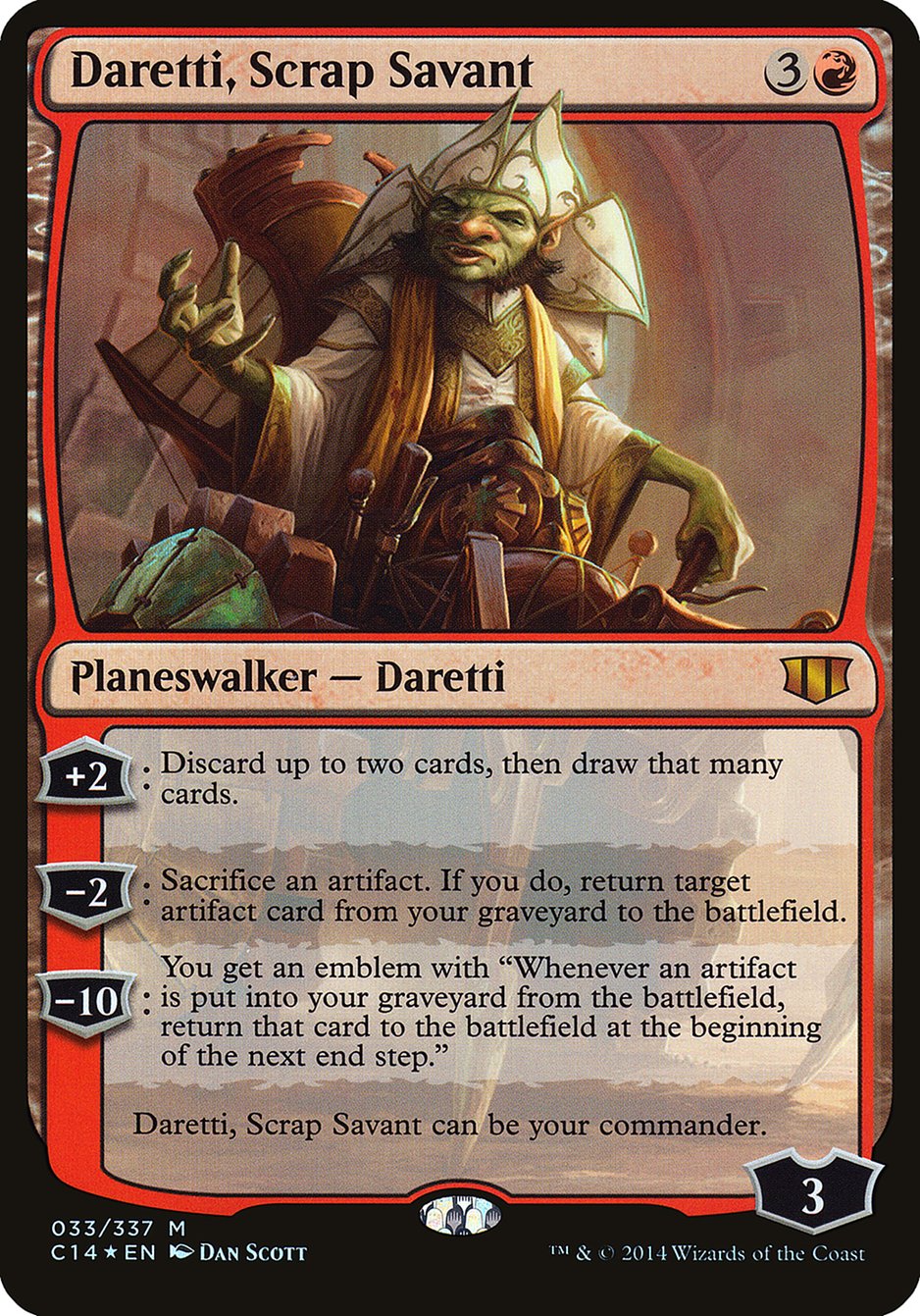 Daretti, Scrap Savant (Oversized) [Commander 2014 Oversized] | Black Swamp Games