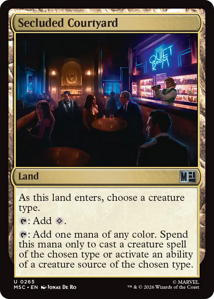 Secluded Courtyard [Marvel Super Heroes Commander] | Black Swamp Games