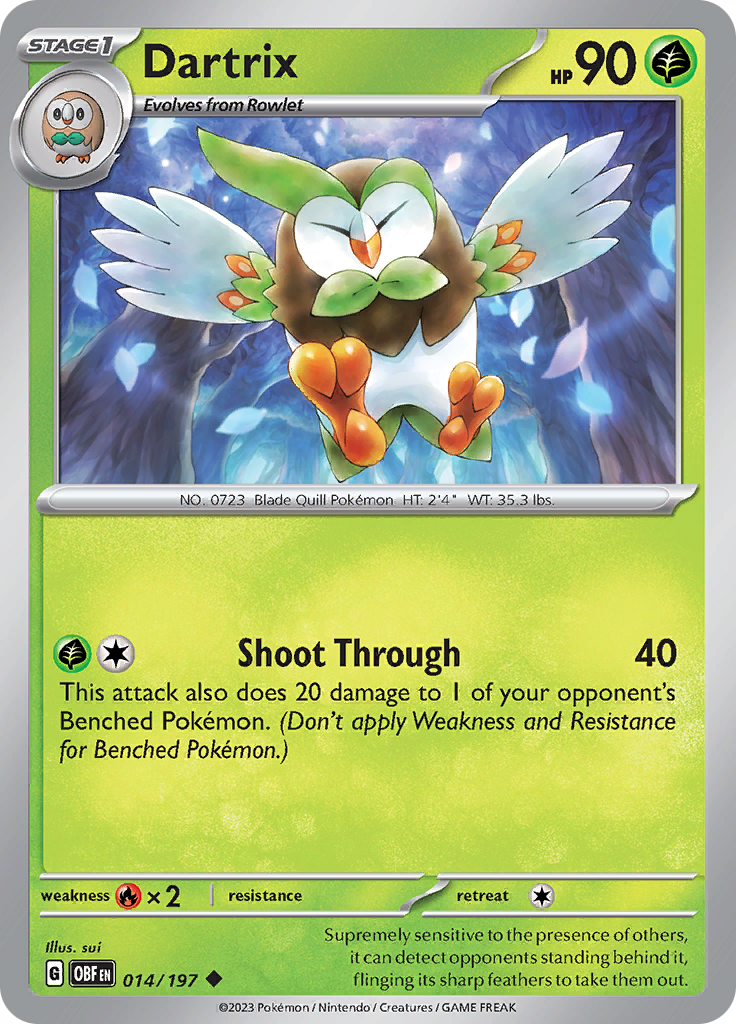 Dartrix (014/197) [Scarlet & Violet: Obsidian Flames] | Black Swamp Games