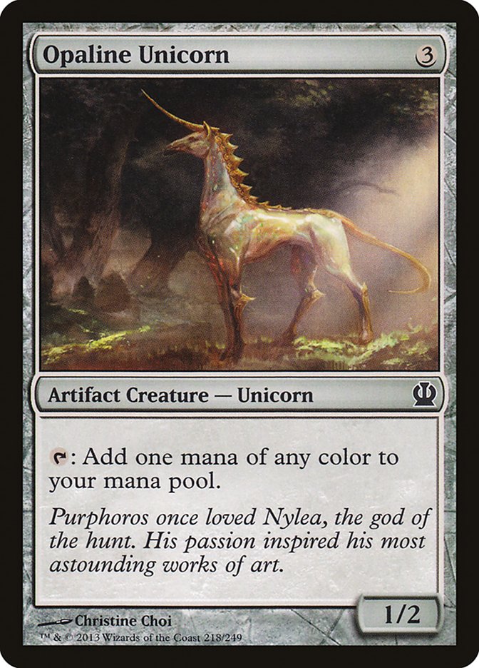 Opaline Unicorn [Theros] | Black Swamp Games