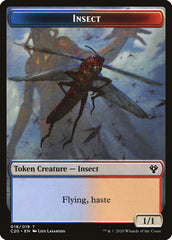Drake // Insect (018) Double-Sided Token [Commander 2020 Tokens] | Black Swamp Games