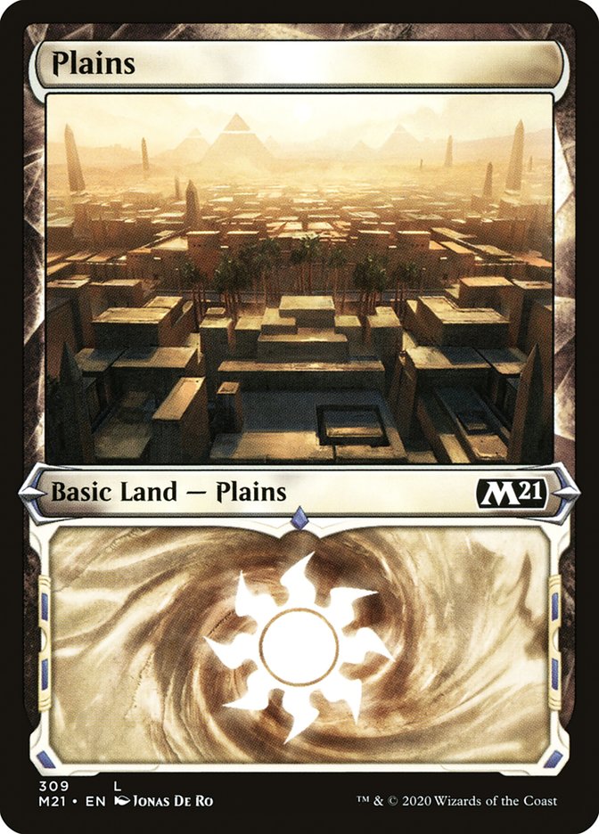 Plains (309) (Showcase) [Core Set 2021] | Black Swamp Games