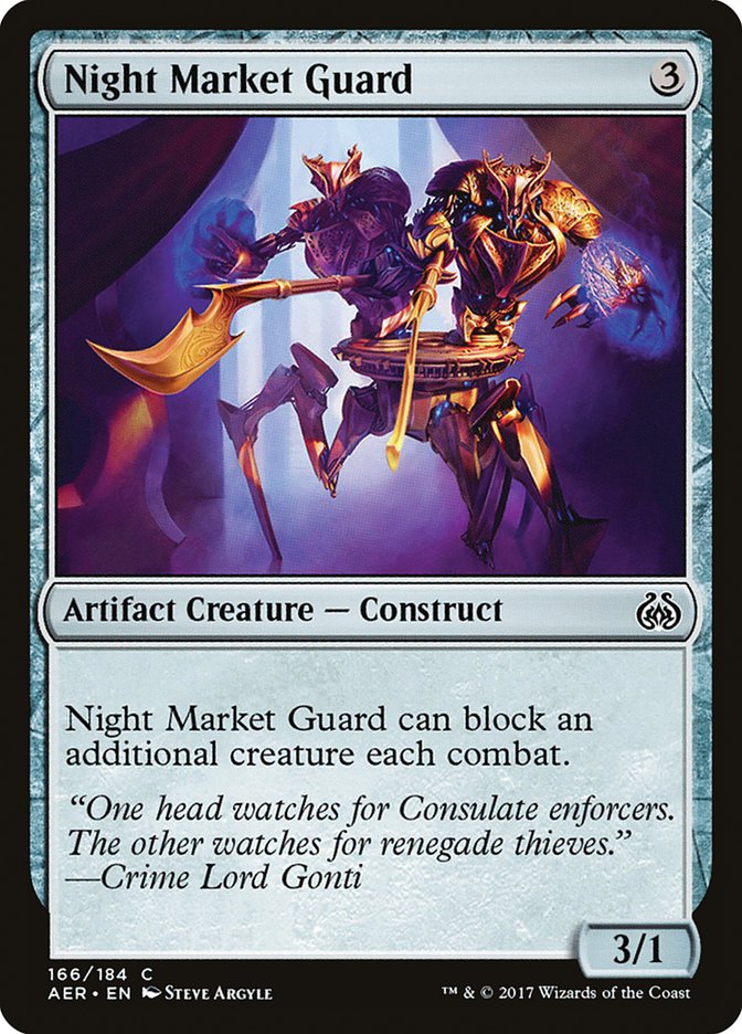 Night Market Guard [Aether Revolt] | Black Swamp Games