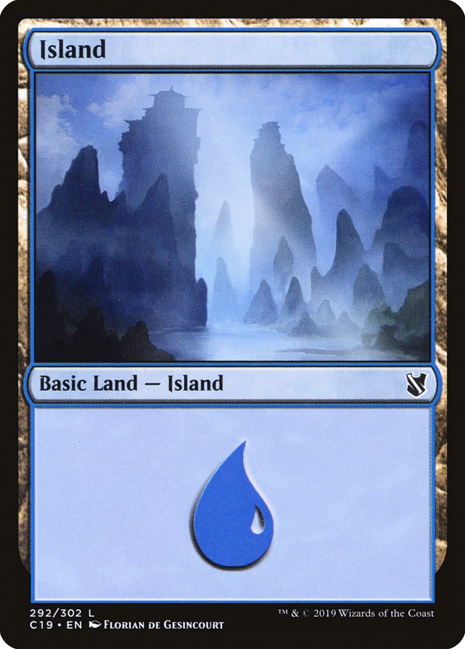 Island (292) [Commander 2019] | Black Swamp Games