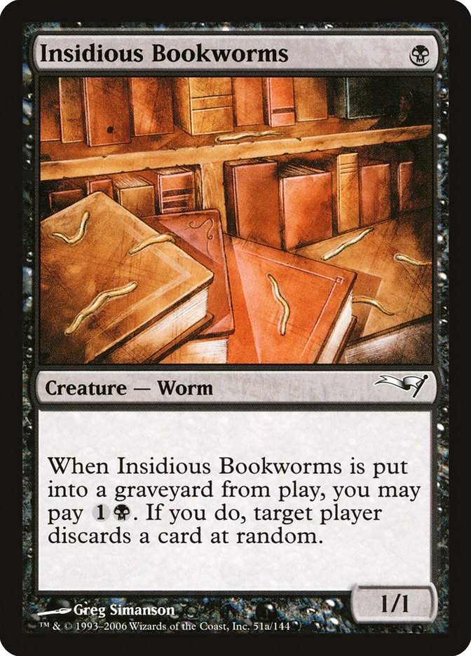 Insidious Bookworms [Coldsnap Theme Decks] | Black Swamp Games