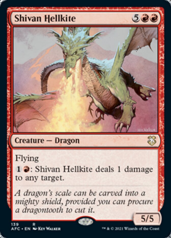 Shivan Hellkite [Dungeons & Dragons: Adventures in the Forgotten Realms Commander] | Black Swamp Games