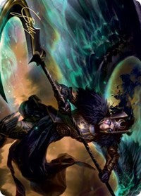 Vengeful Reaper Art Card (Gold-Stamped Signature) [Kaldheim Art Series] | Black Swamp Games