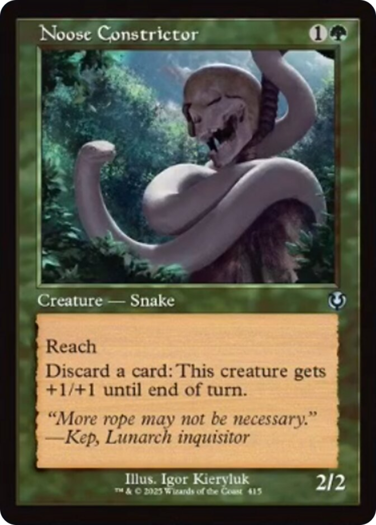 Noose Constrictor (Retro Frame) [Innistrad Remastered] | Black Swamp Games