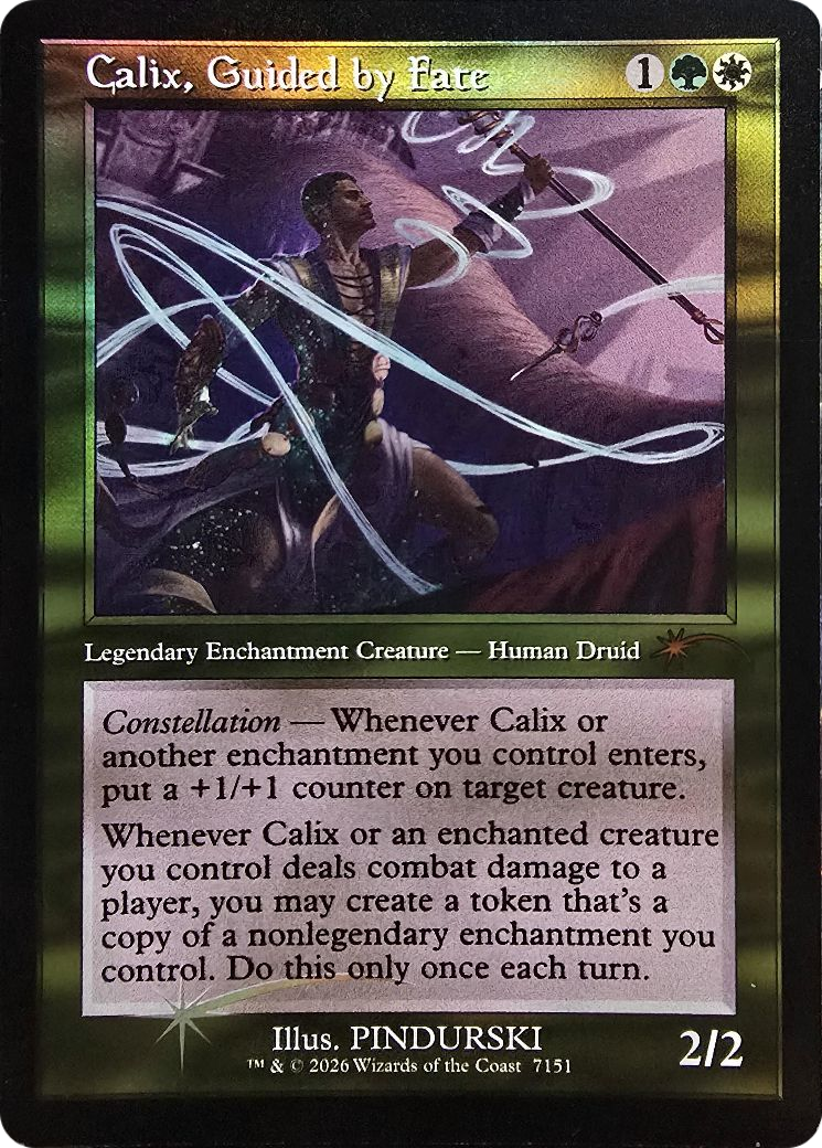 Calix, Guided by Fate (Retro Frame) [Secret Lair Drop Series] | Black Swamp Games