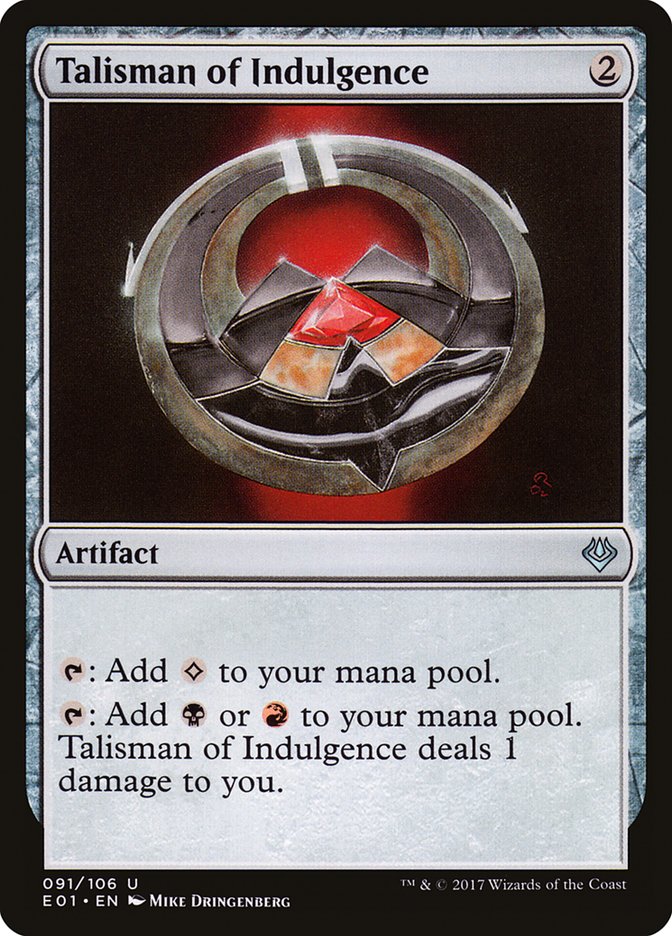 Talisman of Indulgence [Archenemy: Nicol Bolas] | Black Swamp Games