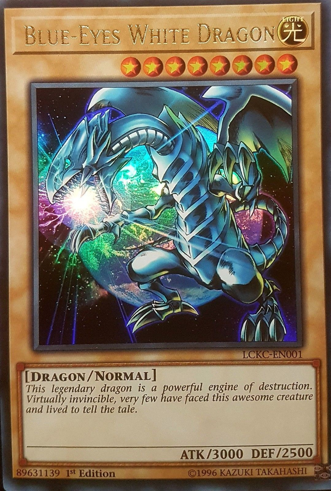 Blue-Eyes White Dragon (Version 3) [LCKC-EN001] Ultra Rare | Black Swamp Games