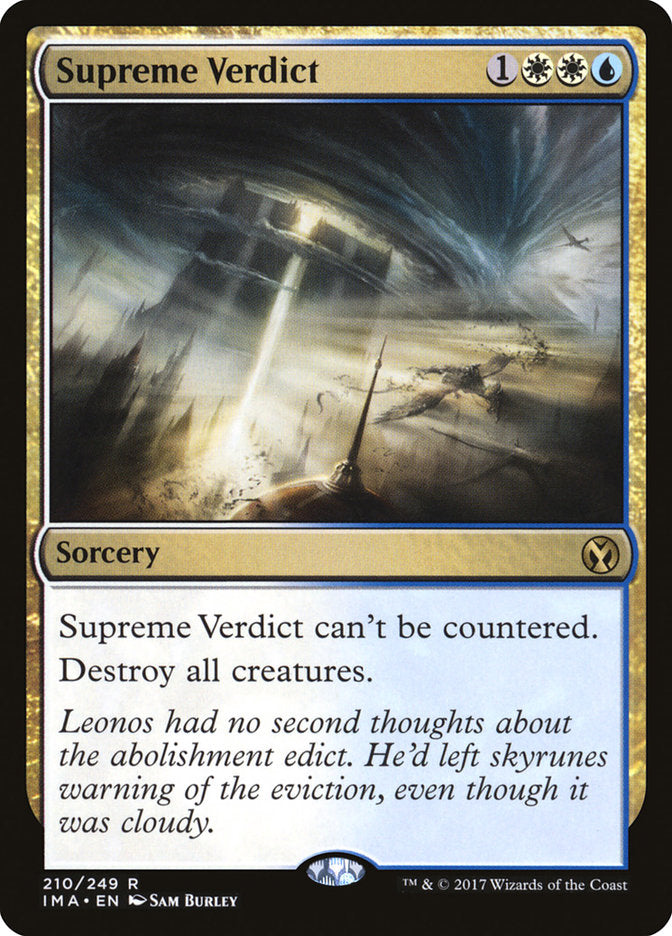 Supreme Verdict [Iconic Masters] | Black Swamp Games