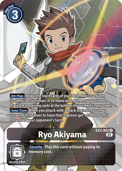 Ryo Akiyama [EX2-062] (Alternate Art) [Digital Hazard] | Black Swamp Games