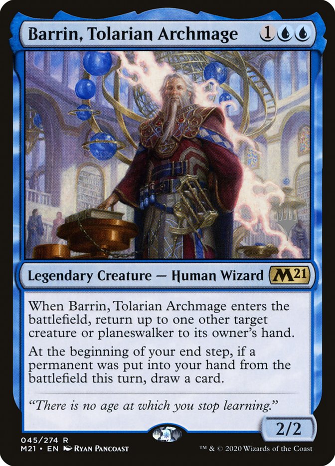 Barrin, Tolarian Archmage (Promo Pack) [Core Set 2021 Promos] | Black Swamp Games